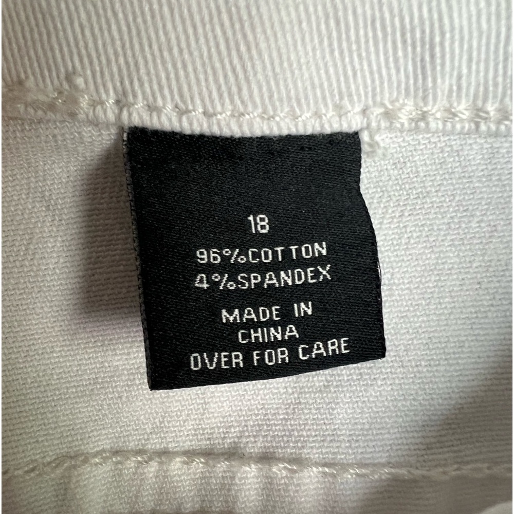 Eloquii Denim Jeans White Size 18 - Picture 6 of 8